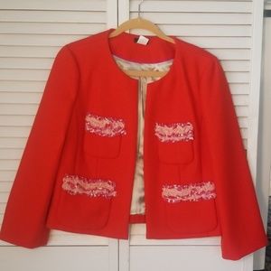 JCrew beautiful cherry red blazer!